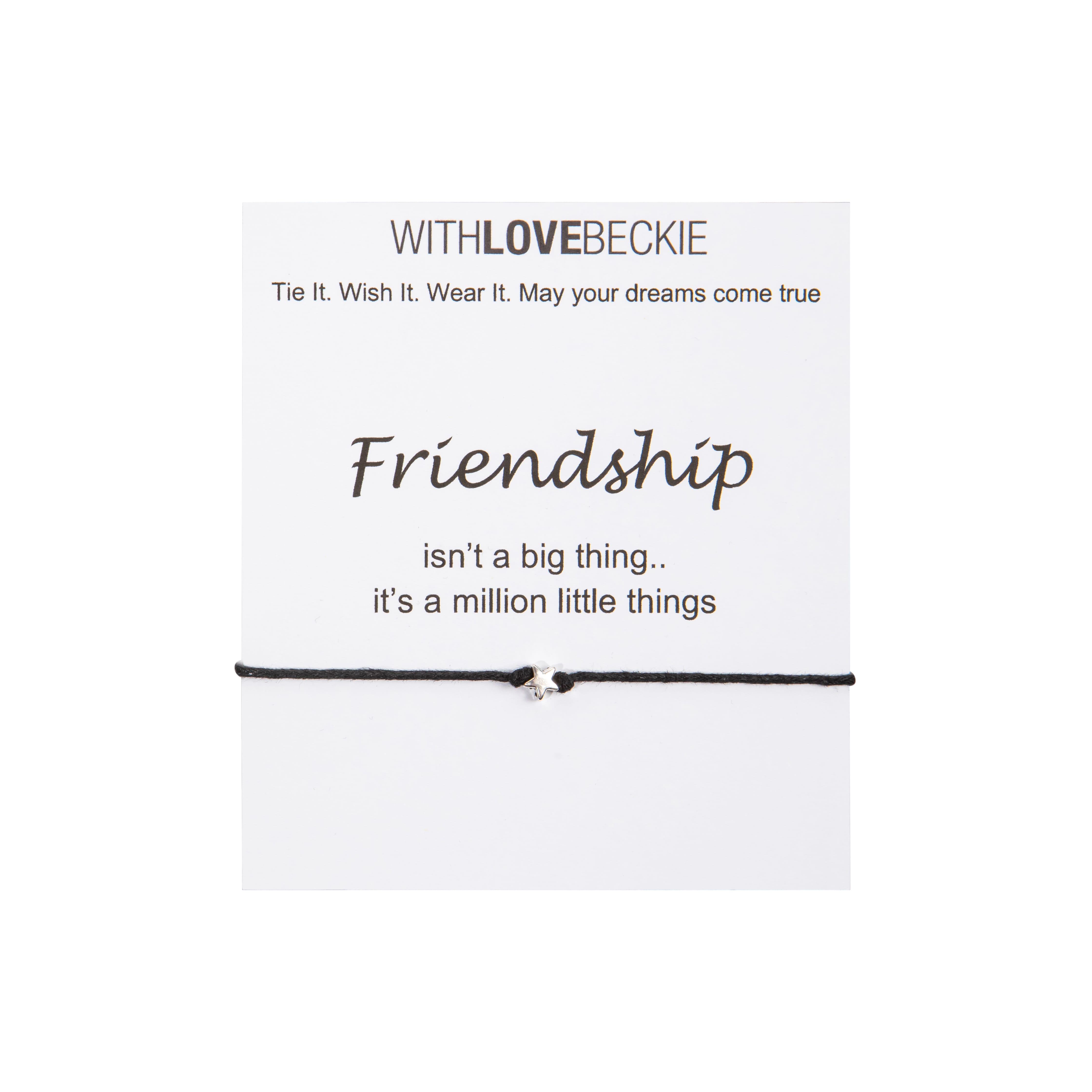 Friendship Wish String bracelet With Love Beckie