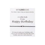 Happy Birthday Wish String bracelet With Love Beckie