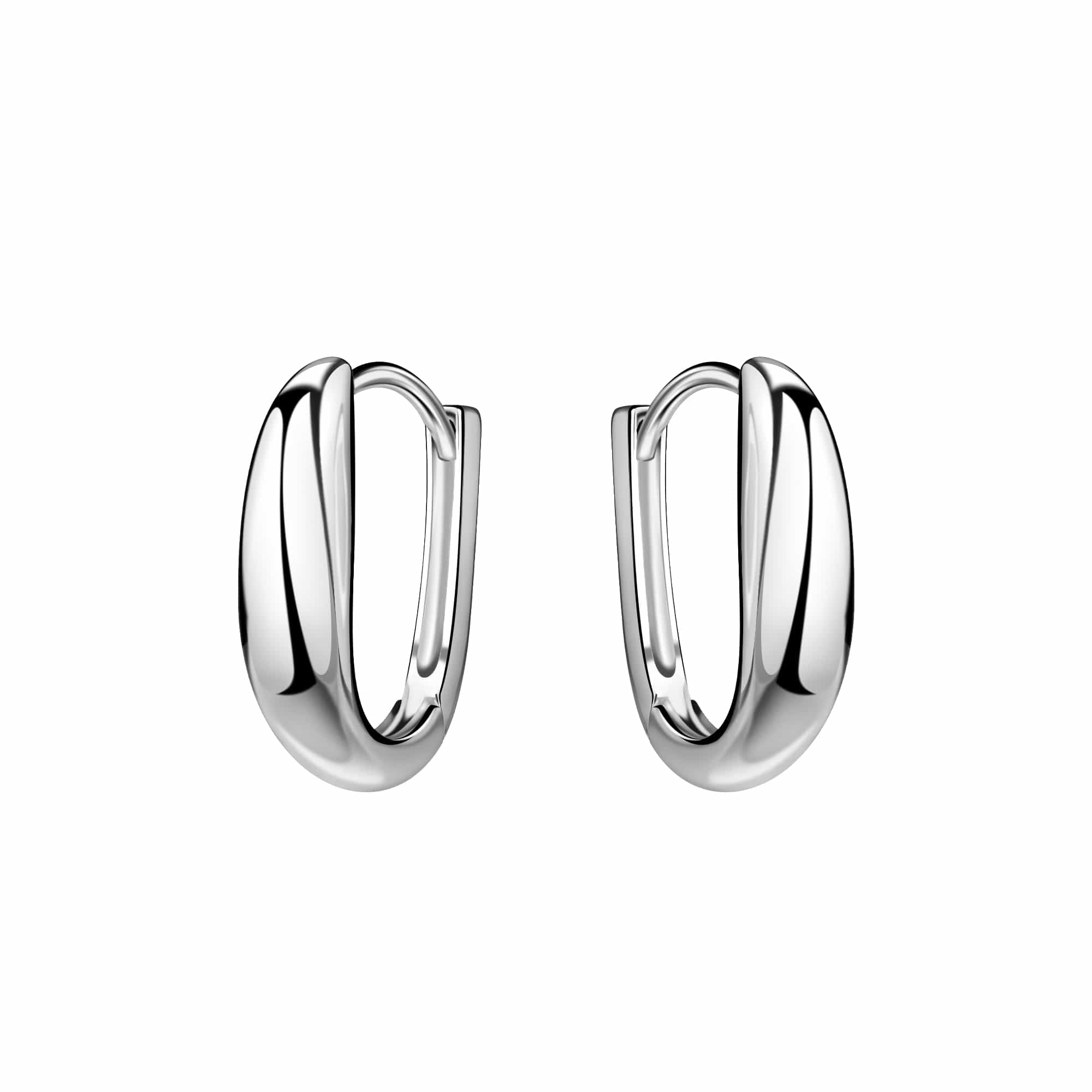 Huggie Earrings - Sterling Silver Earrings With Love Beckie