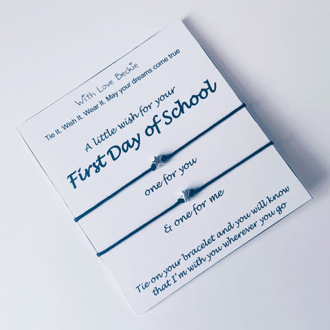 First Day Of School Duo Wish String