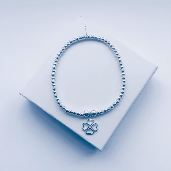 Sterling Silver Clover Bracelet