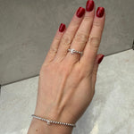 Initial Bead Bracelet - Sterling Silver bracelet With Love Beckie