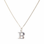 Initial Charm Necklace - Sterling Silver Necklace With Love Beckie