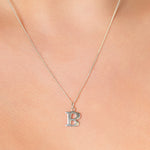 Initial Charm Necklace - Sterling Silver Necklace With Love Beckie