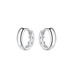 Mini Huggie Earrings - Sterling Silver Earrings With Love Beckie