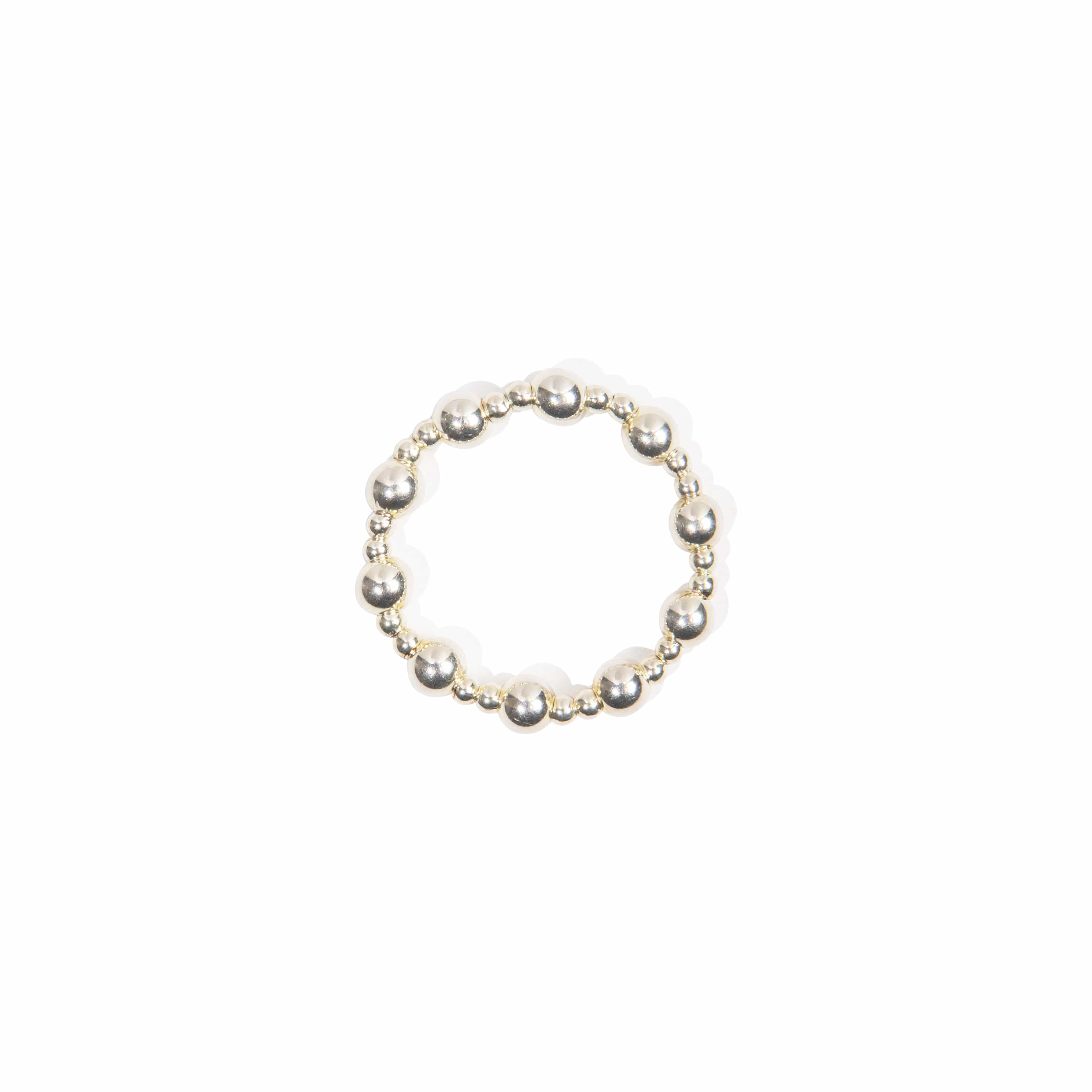 Mixed Bead Ring - Sterling Silver Ring With Love Beckie