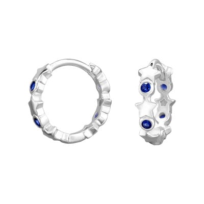 Star Huggie Earrings - Sterling Silver Earrings With Love Beckie