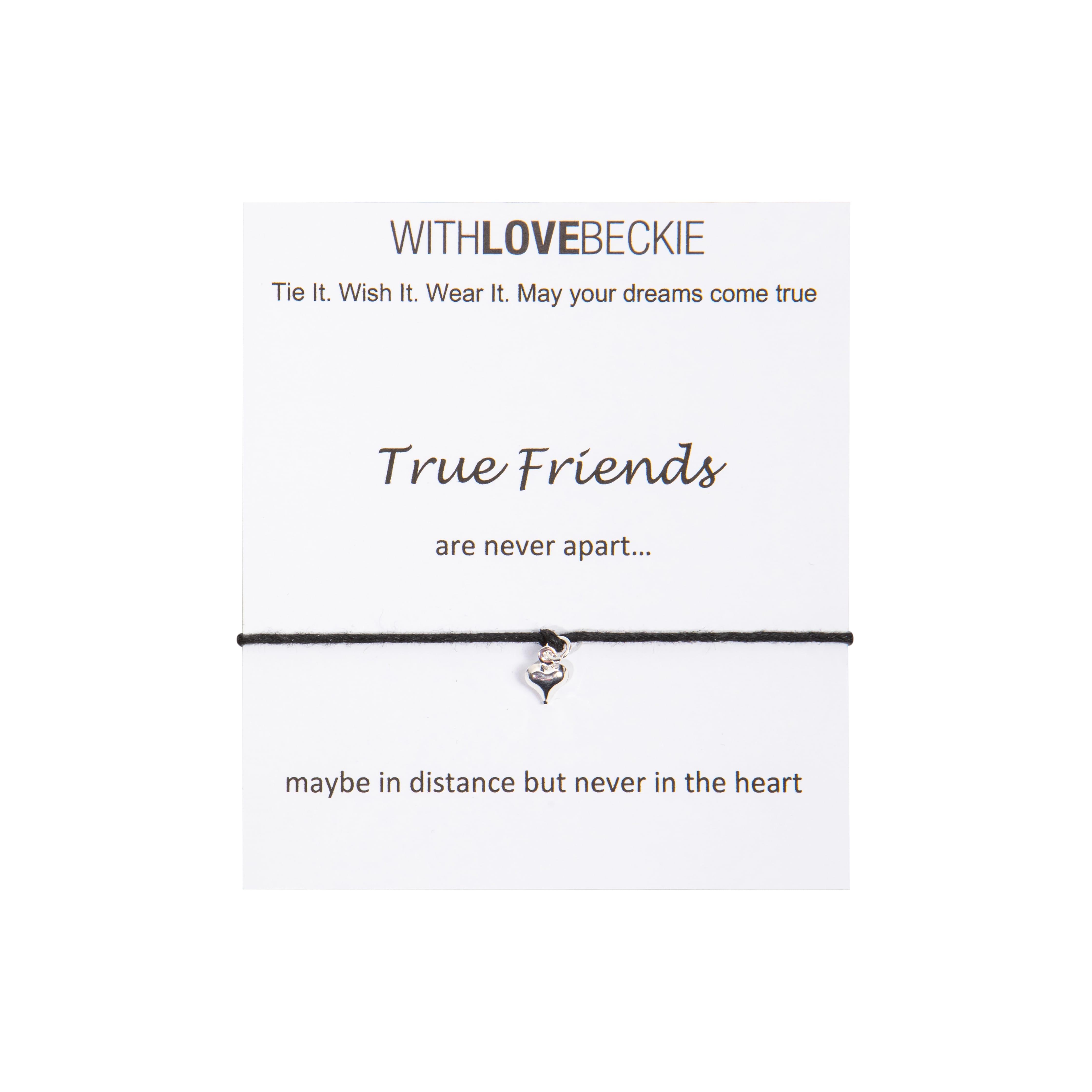 True Friends Wish String bracelet With Love Beckie