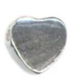 Sterling Silver Heart Bead Ring