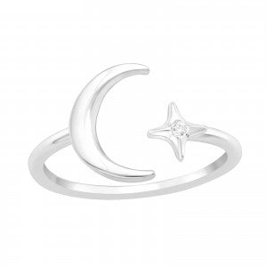 Sterling Silver Celestial Ring