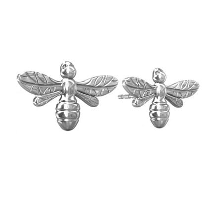 Bee Stud Earrings - Sterling Silver Earrings With Love Beckie