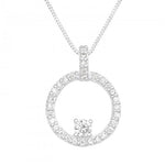 Circle Of Life Necklace - Sterling Silver Necklace 18 inch With Love Beckie