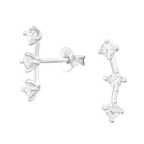 Constellation Cubic Zirconia Stud Earrings - Sterling Silver Earrings With Love Beckie