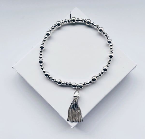 Sterling Silver Tassel Bracelet