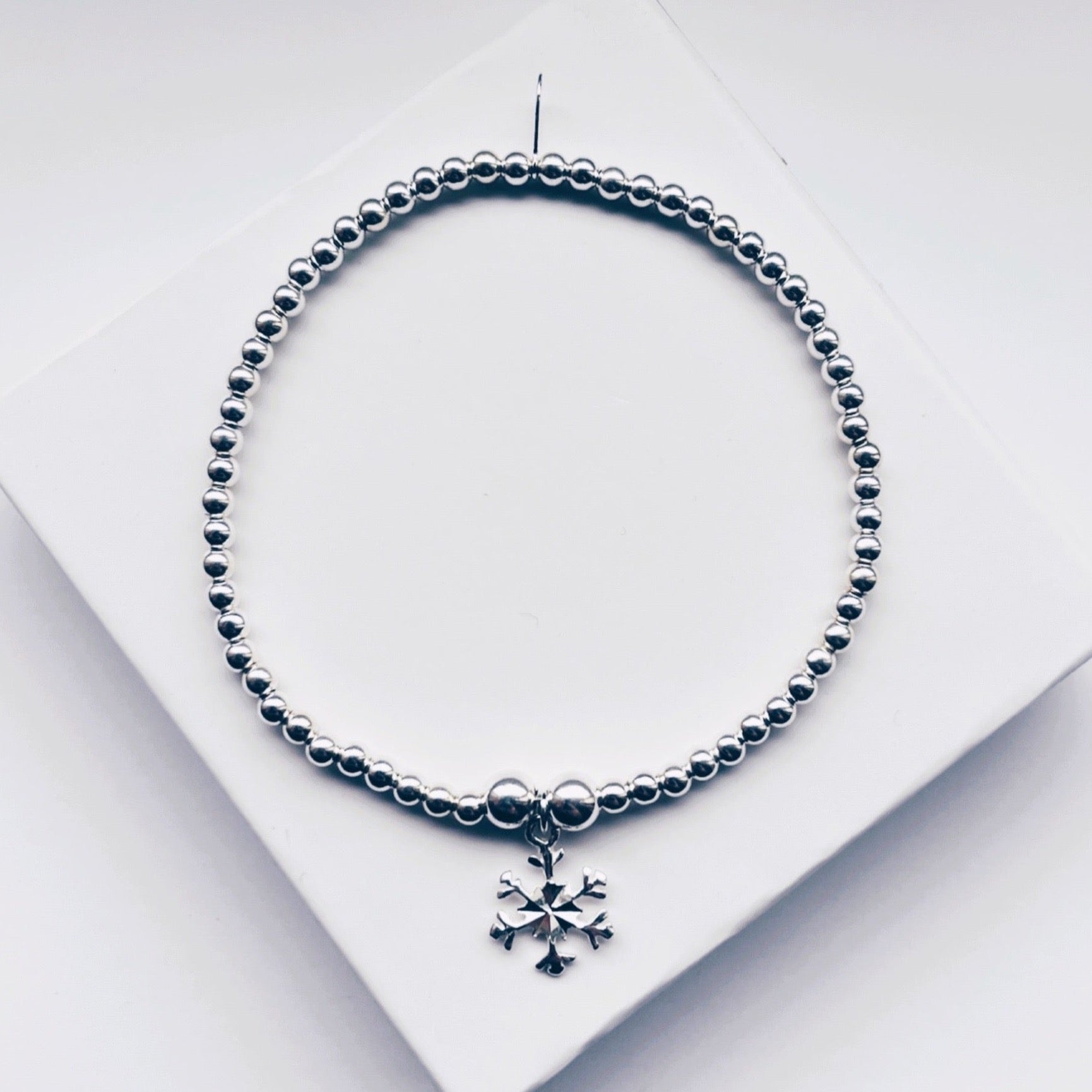 Sterling Silver Snowflake Bracelet