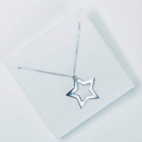 Sterling Silver Wish Upon A Star Necklace